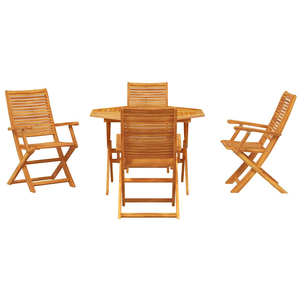 Set da Pranzo per Giardino 5 pcs Marrone | homemem39