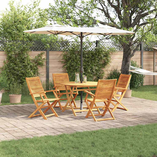 Set da Pranzo per Giardino 5 pcs Marrone