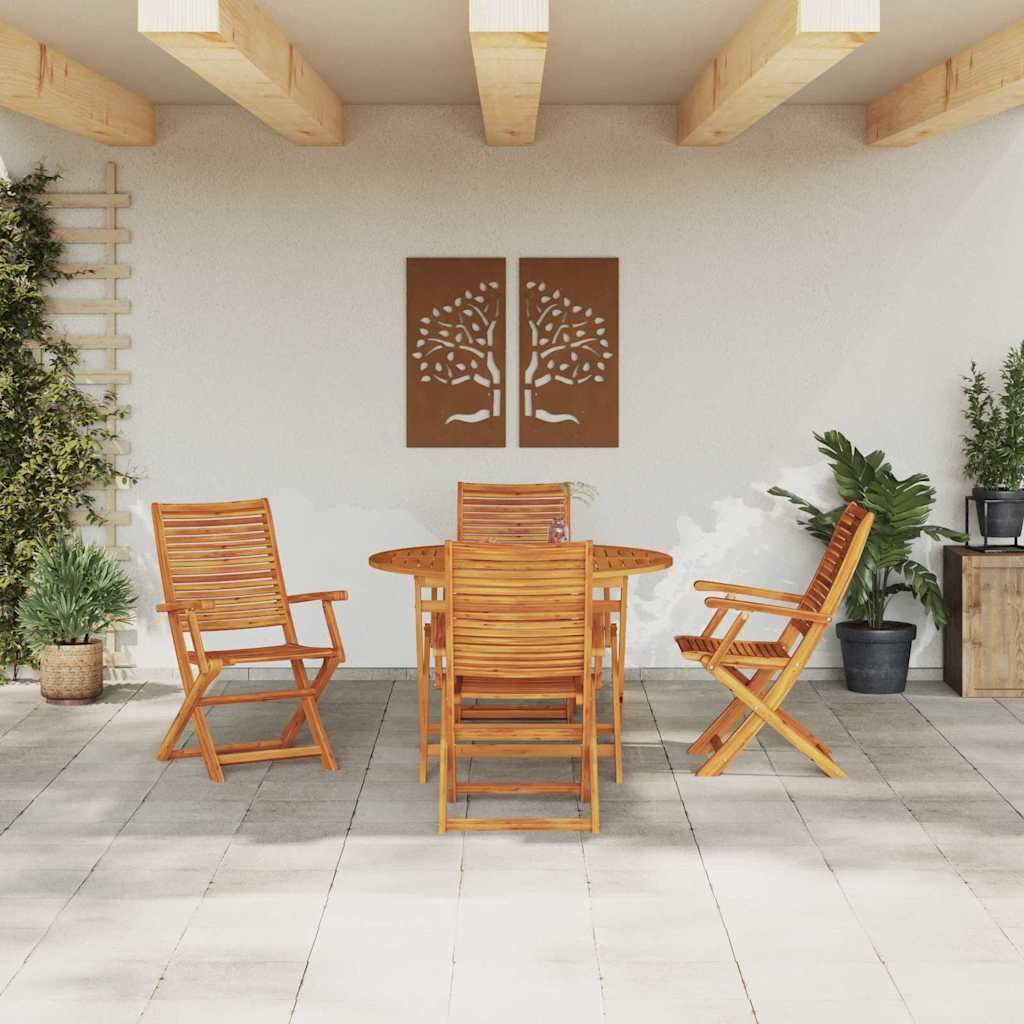 Set da Pranzo per Giardino 5 pcs Marrone | homemem39