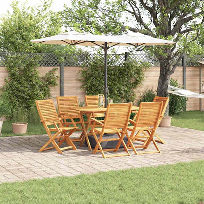 Set da Pranzo per Giardino 7 pcs Marrone
