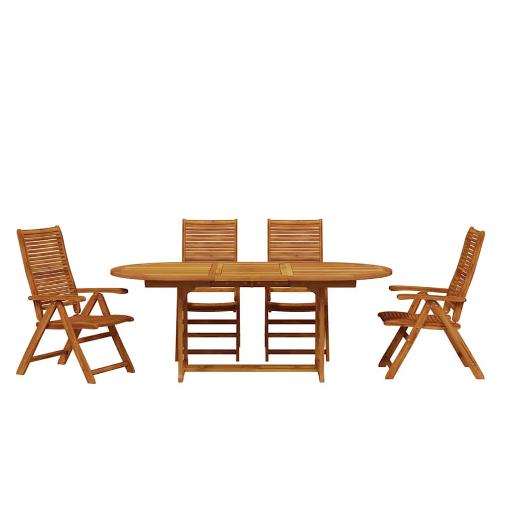 Set da Pranzo per Giardino 5 pcs Marrone | homemem39