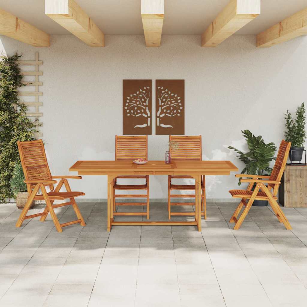 Set da Pranzo per Giardino 5 pcs Marrone | homemem39