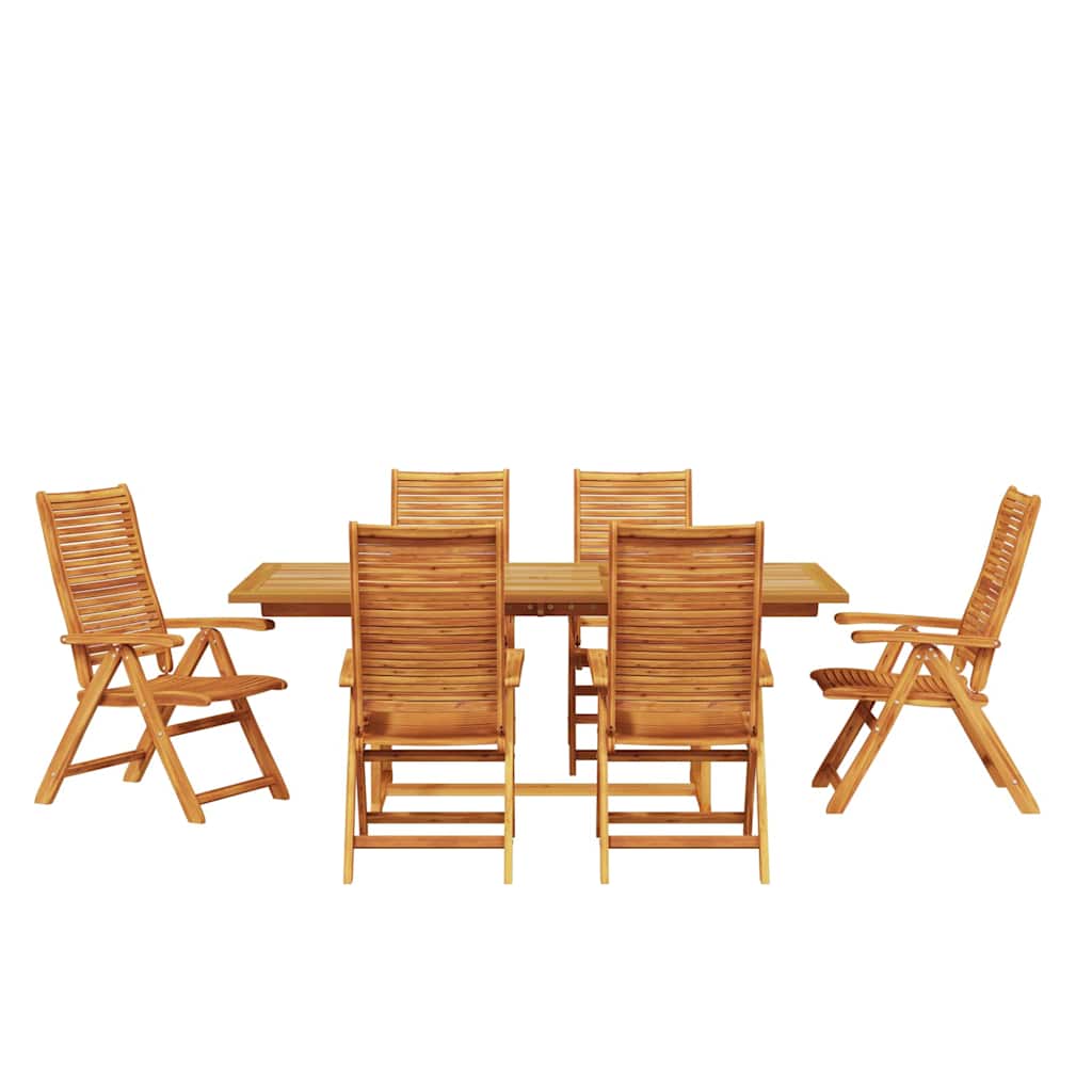 Set da Pranzo per Giardino 7 pcs Marrone | homemem39