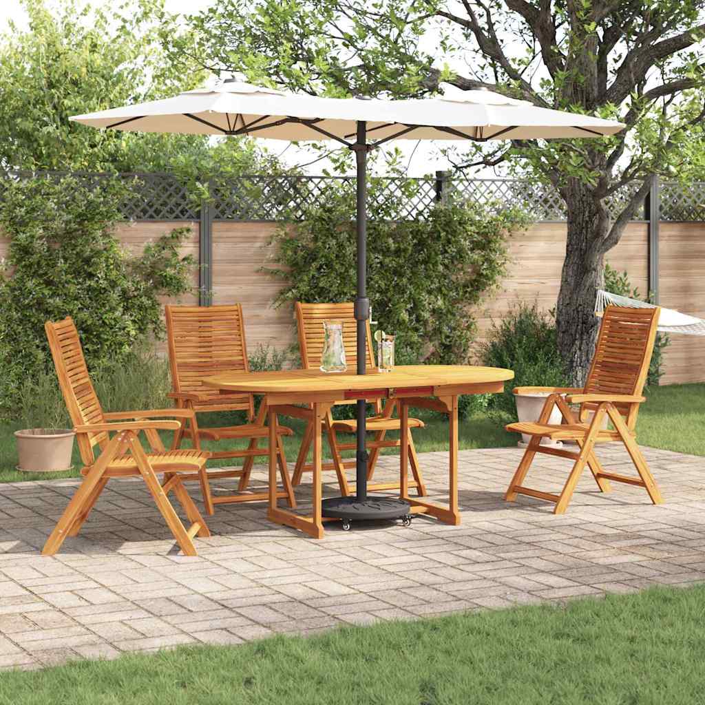 Set da Pranzo per Giardino 5 pcs Marrone | homemem39