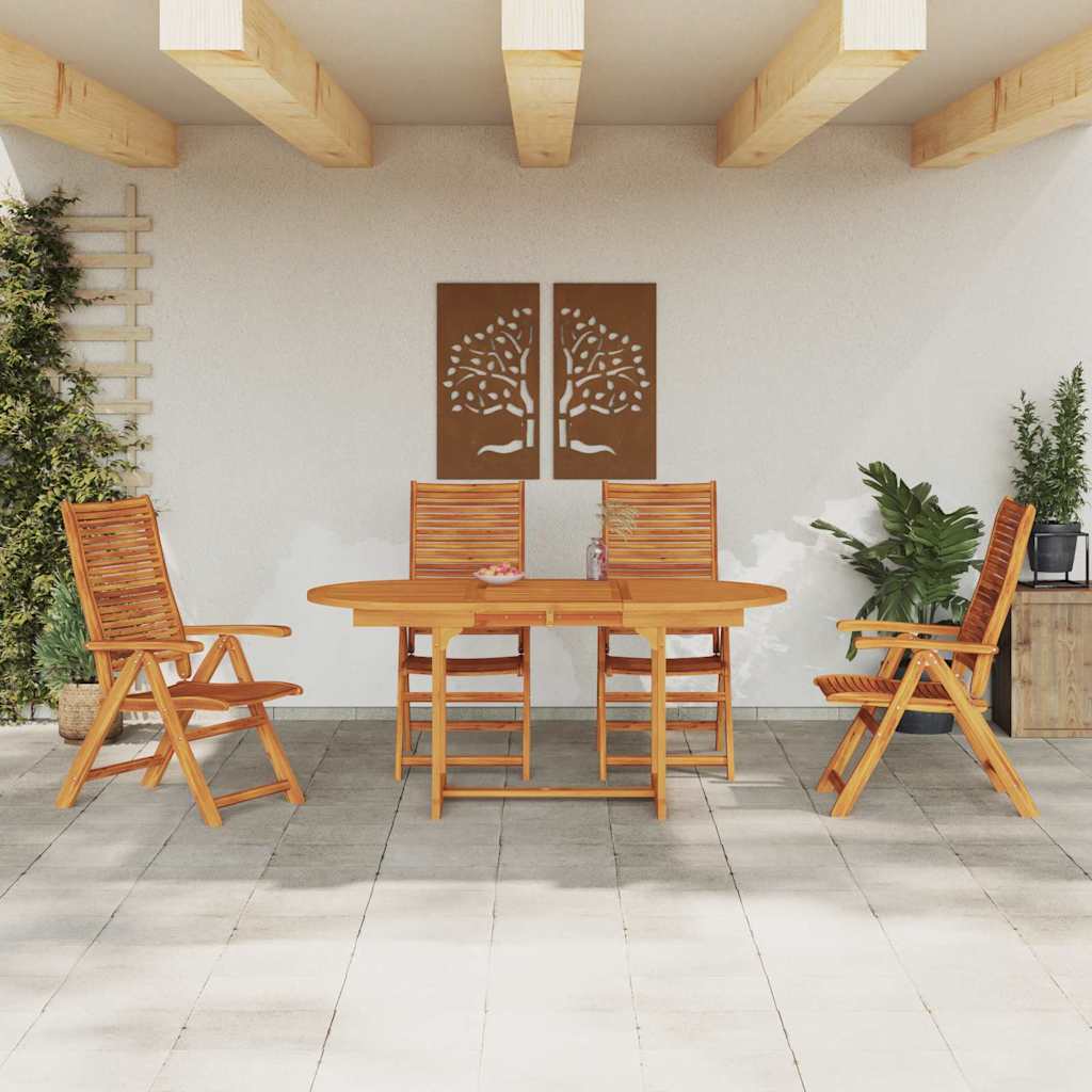 Set da Pranzo per Giardino 5 pcs Marrone | homemem39