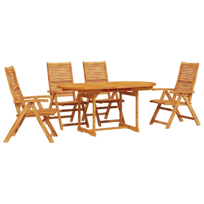 Set da Pranzo per Giardino 5 pcs Marrone | homemem39
