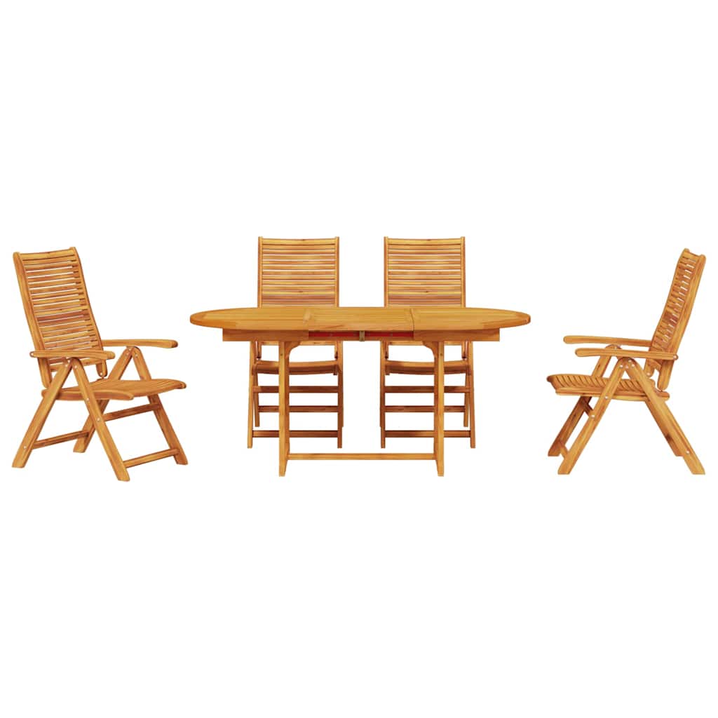 Set da Pranzo per Giardino 5 pcs Marrone | homemem39