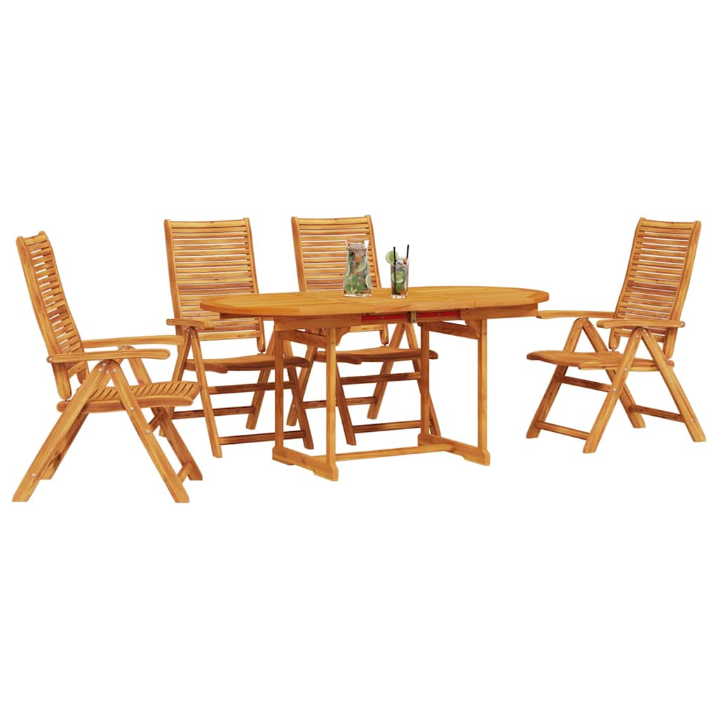 Set da Pranzo per Giardino 5 pcs Marrone | homemem39