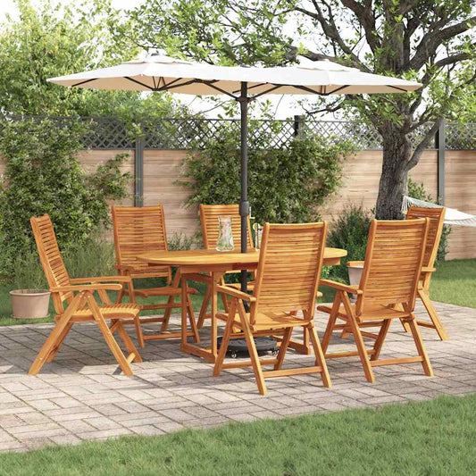 Set da Pranzo per Giardino 7 pcs Marrone | homemem39