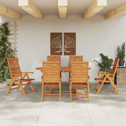 Set da Pranzo per Giardino 7 pcs Marrone | homemem39