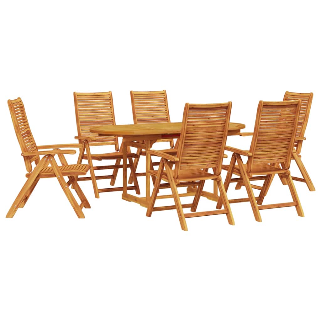 Set da Pranzo per Giardino 7 pcs Marrone | homemem39