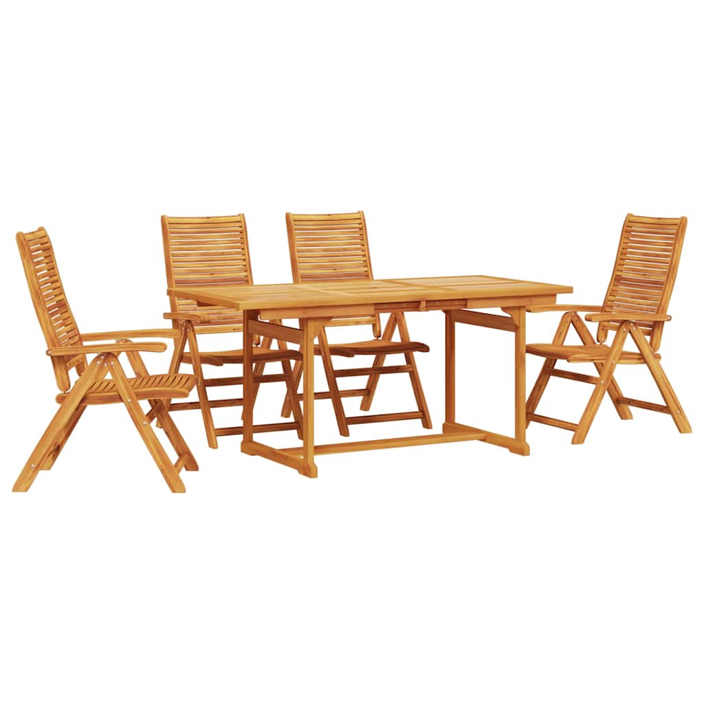 Set da Pranzo per Giardino 5 pcs Marrone | homemem39