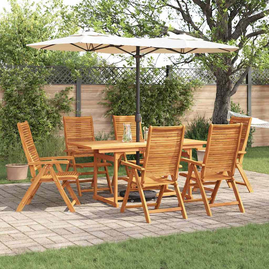 Set da Pranzo per Giardino 7 pcs Marrone | homemem39