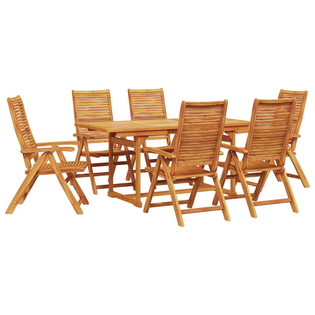 Set da Pranzo per Giardino 7 pz Marrone | homemem39