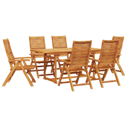 Set da Pranzo per Giardino 7 pz Marrone | homemem39