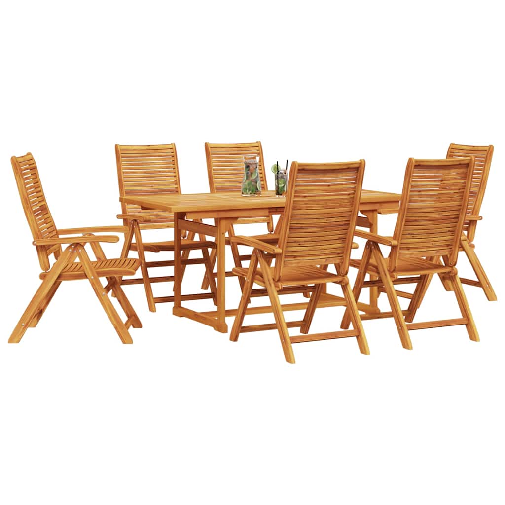 Set da Pranzo per Giardino 7 pz Marrone | homemem39