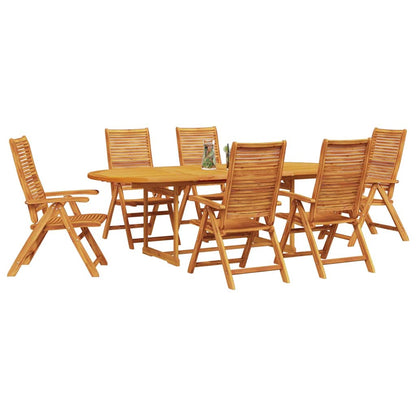 Set da Pranzo per Giardino 7 pcs Marrone | homemem39