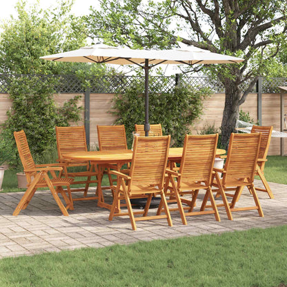 Set da Pranzo per Giardino 9 pcs Marrone | homemem39