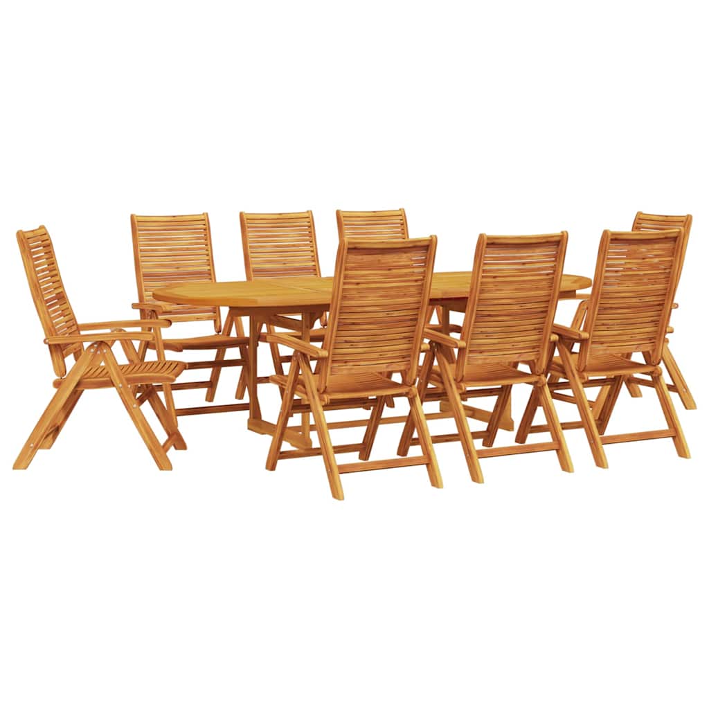 Set da Pranzo per Giardino 9 pcs Marrone | homemem39