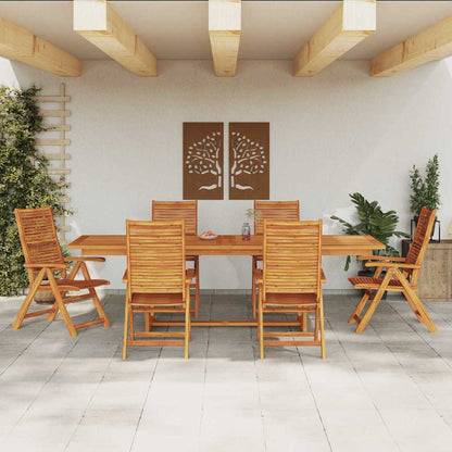 Set da Pranzo per Giardino 7 pcs Marrone | homemem39