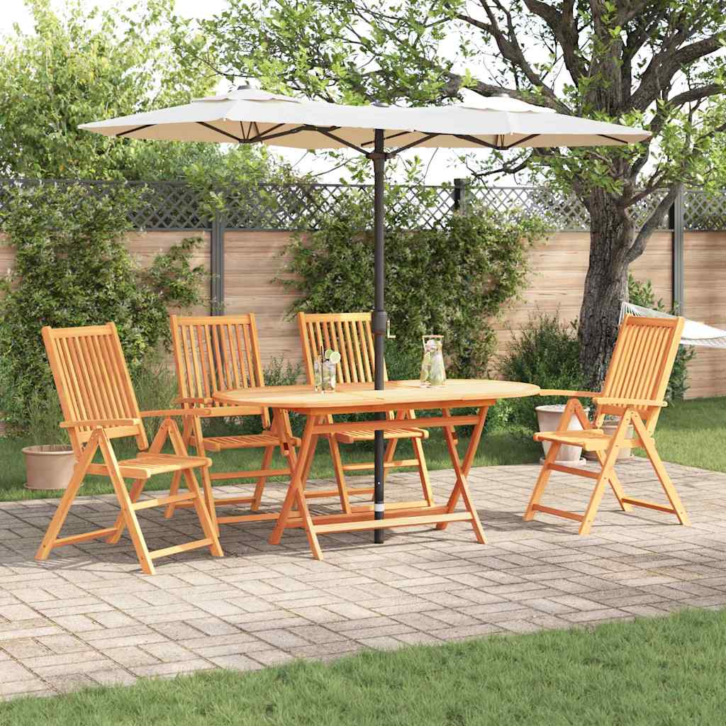 Set da Pranzo per Giardino 5 pcs Marrone - homemem39