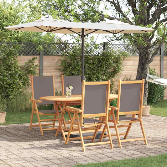 Set da Pranzo per Giardino 5 pcs Antracite - homemem39