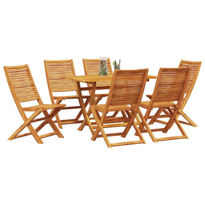Set da Pranzo per Giardino 7 pcs Marrone | homemem39
