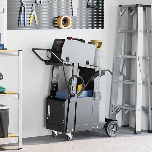 Carrello per saldatura Nero 90 x 46 x 96 cm Acciaio