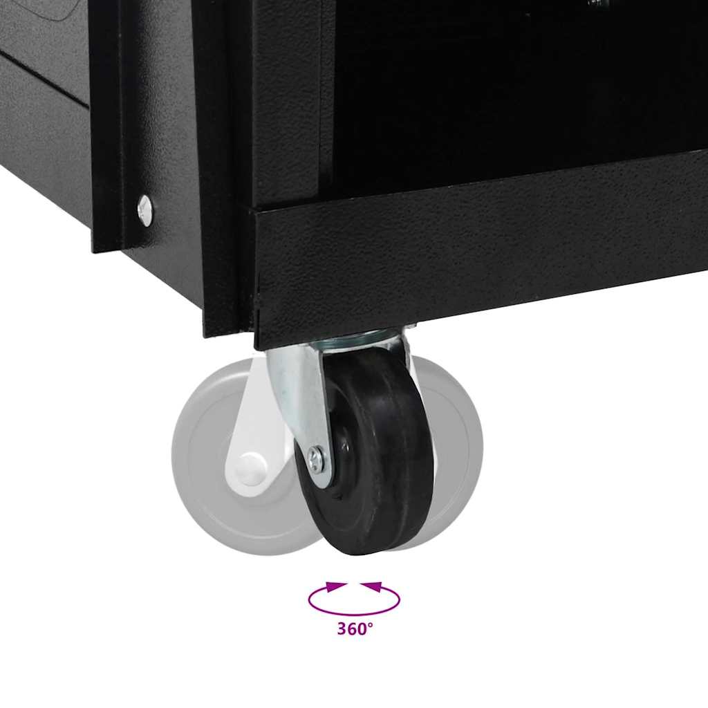 Carrello per saldatura Nero 90 x 46 x 96 cm Acciaio