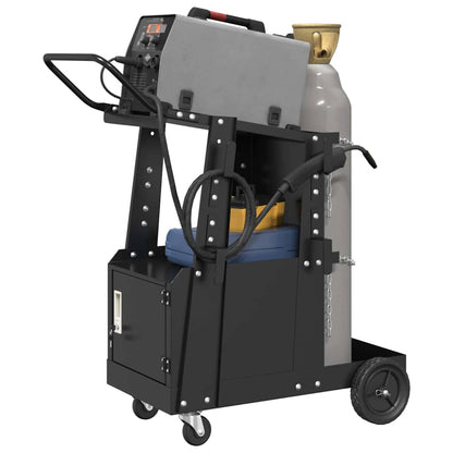 Carrello per saldatura Nero 90 x 46 x 96 cm Acciaio