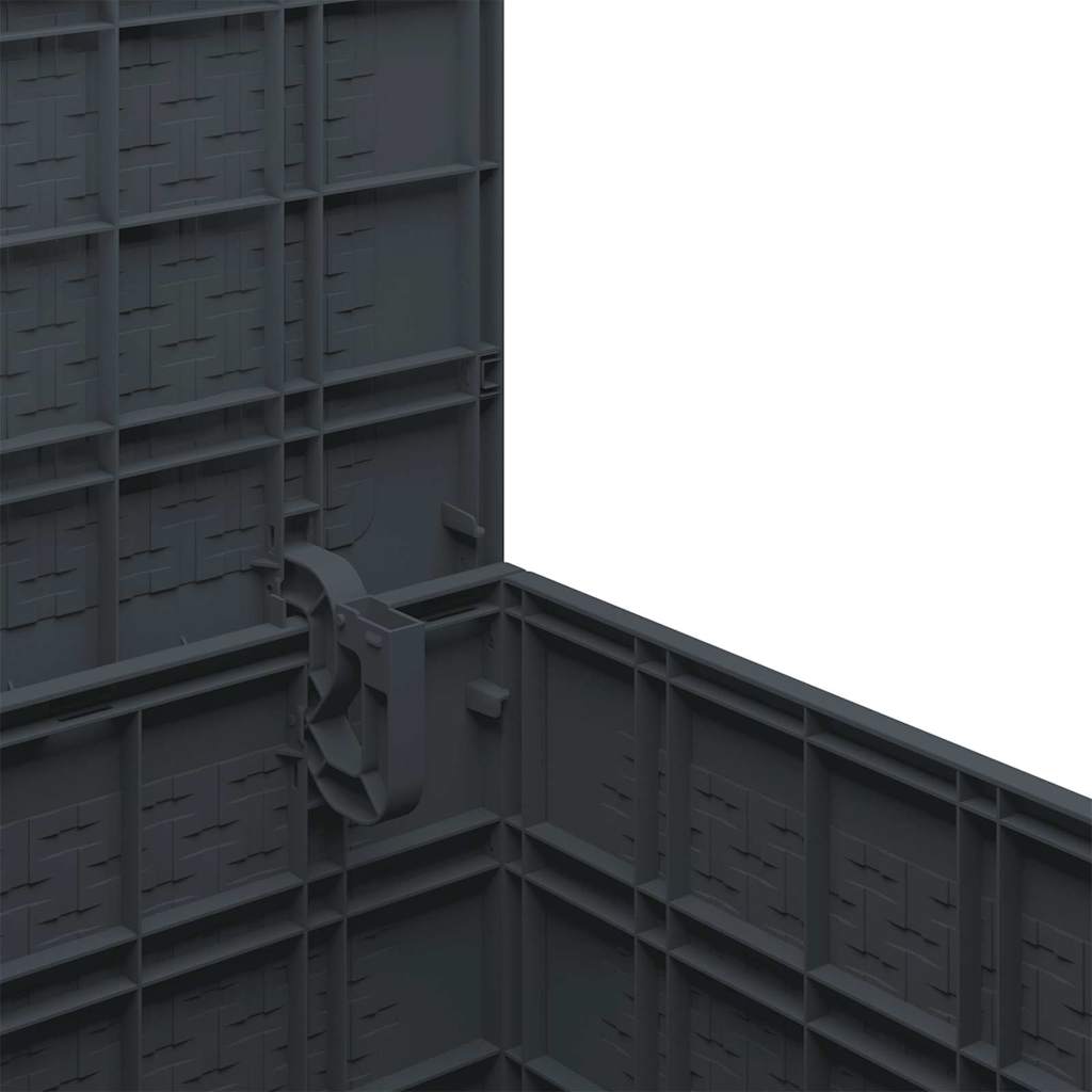 Scatola di Stoccaggio per Giardino Antracite 55 x 53 x 57 cm