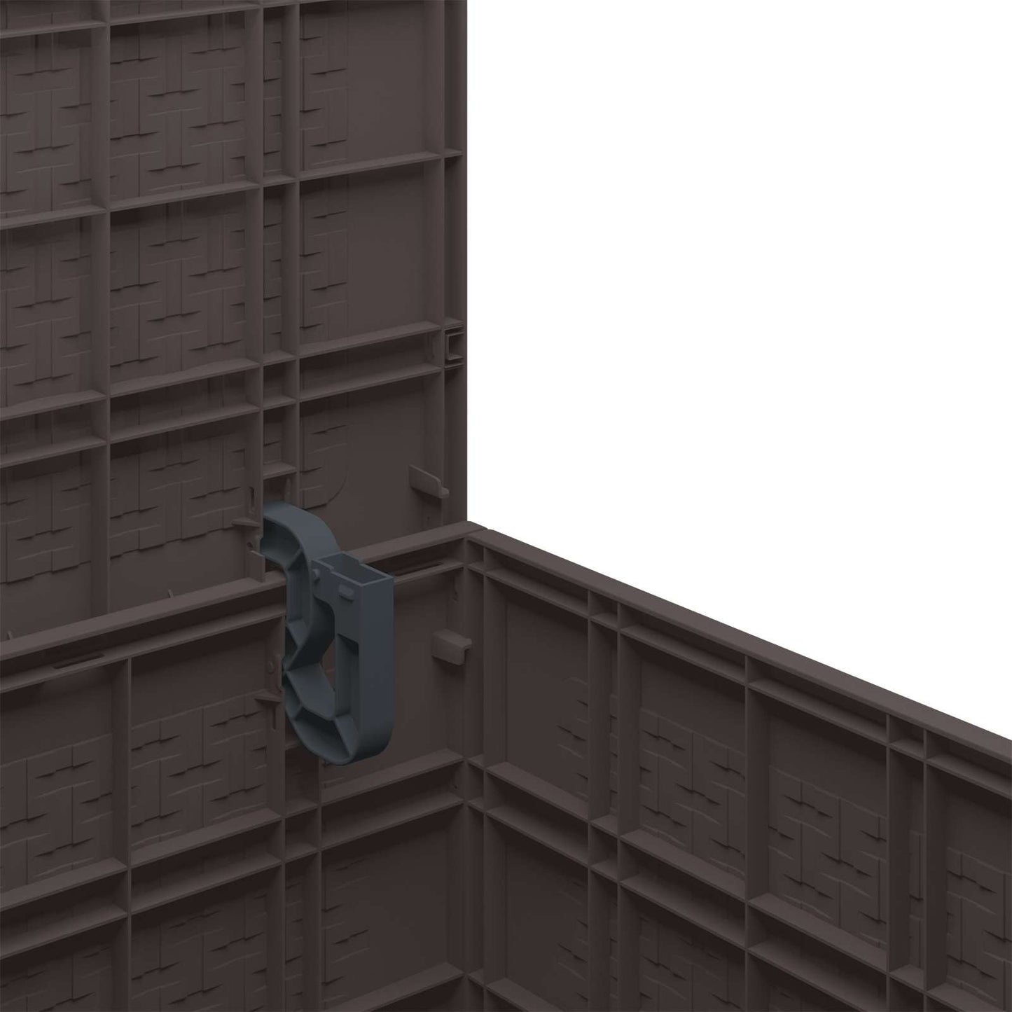 Scatola di Stoccaggio Marrone 55 x 53 x 57 cm Polipropilene