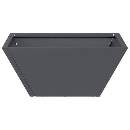 Vaso a Ciotola da Giardino 5 pcs Antracite 35 x 35 x 15 cm