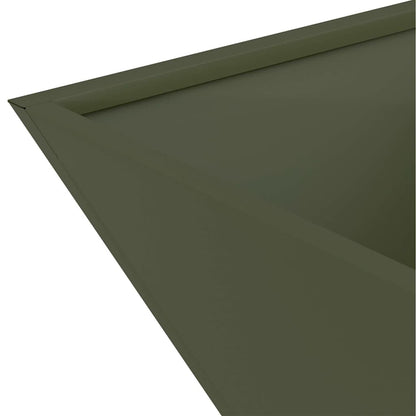 Vaso a Ciotola da Giardino Oliver verde 35 x 35 x 15 cm Acciaio