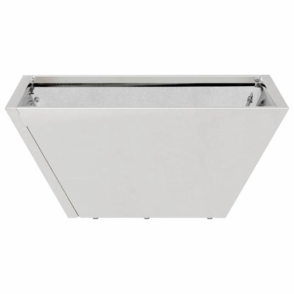 Vaso a Ciotola da Giardino Argento 35 x 35 x 15 cm