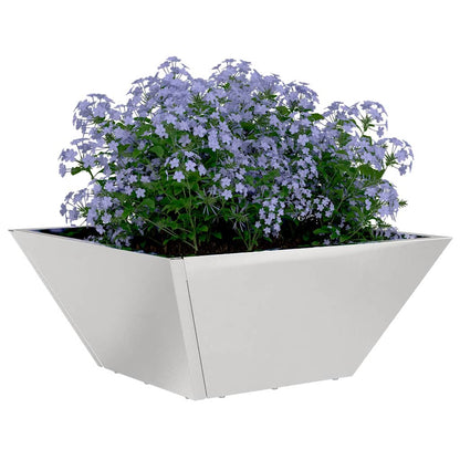 Vaso a Ciotola da Giardino 5 pcs Argento 35 x 35 x 15 cm