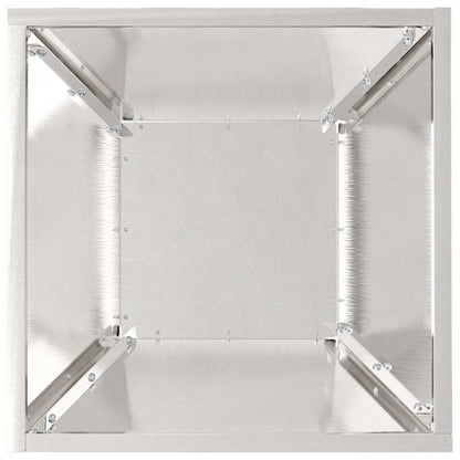 Vaso a Ciotola da Giardino 5 pcs Argento 35 x 35 x 15 cm