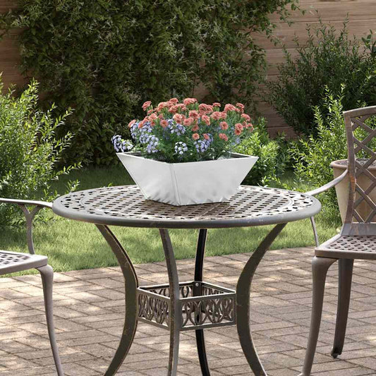 Vaso a Ciotola da Giardino Argento 35 x 35 x 15 cm