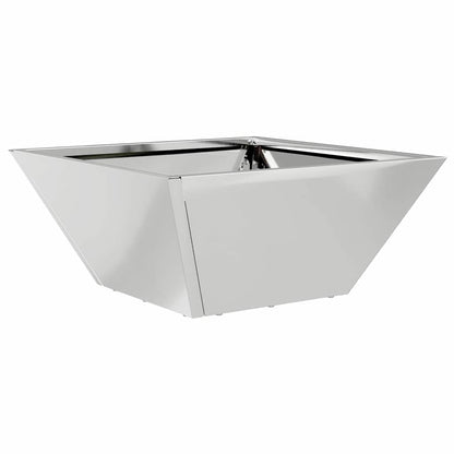 Vaso a Ciotola da Giardino Argento 35 x 35 x 15 cm