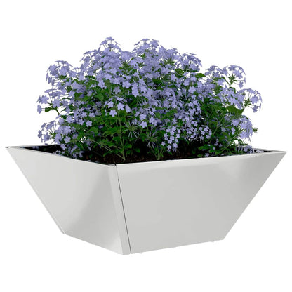 Vaso a Ciotola da Giardino Argento 35 x 35 x 15 cm