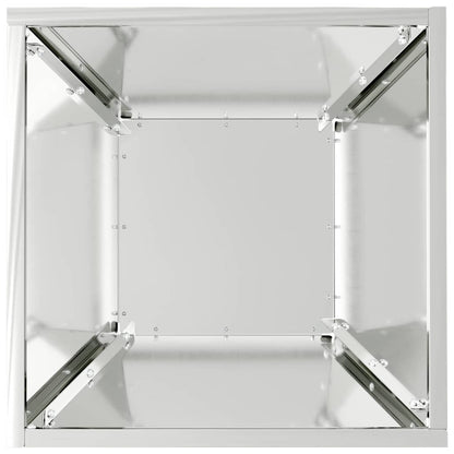 Vaso a Ciotola da Giardino Argento 35 x 35 x 15 cm