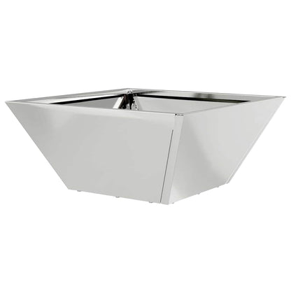 Vaso da giardino 5 pcs Argento 35 x 35 x 15 cm Acciaio zincato | homemem39