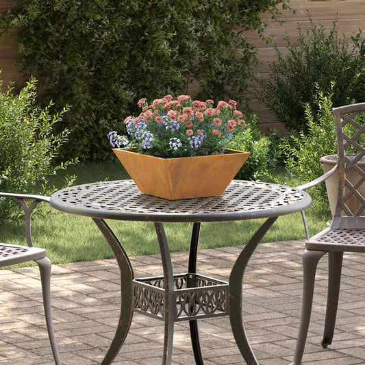 Vaso a Ciotola da Giardino Ruggine 35 x 35 x 15 cm