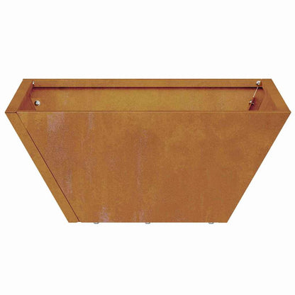 Vaso a Ciotola da Giardino Ruggine 35 x 35 x 15 cm