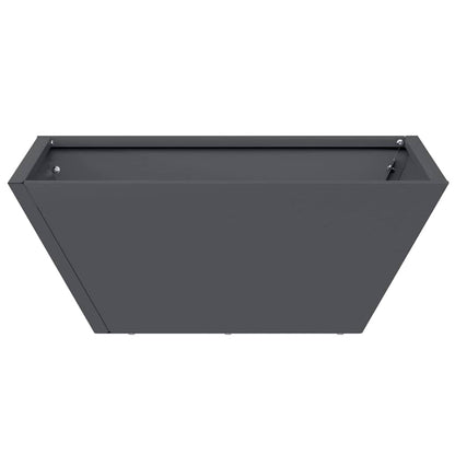 Vaso a Ciotola da Giardino 5 pcs Antracite 40 x 40 x 15 cm