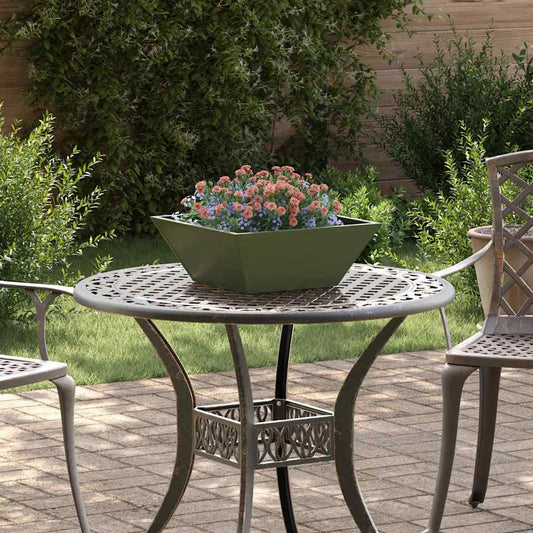 Vaso a Ciotola da Giardino 5 pcs Oliver verde 40 x 40 x 15 cm