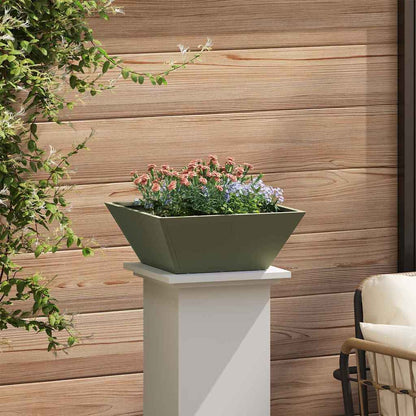 Vaso a Ciotola da Giardino 5 pcs Oliver verde 40 x 40 x 15 cm
