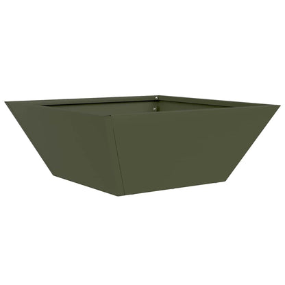 Vaso a Ciotola da Giardino 5 pcs Oliver verde 40 x 40 x 15 cm