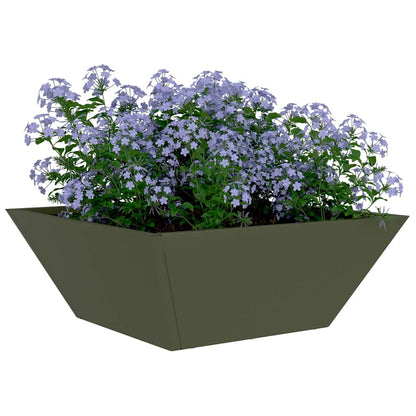 Vaso a Ciotola da Giardino 5 pcs Oliver verde 40 x 40 x 15 cm