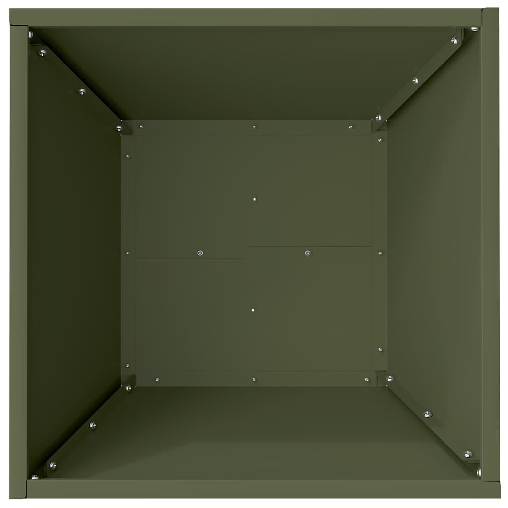 Vaso a Ciotola da Giardino 5 pcs Oliver verde 40 x 40 x 15 cm